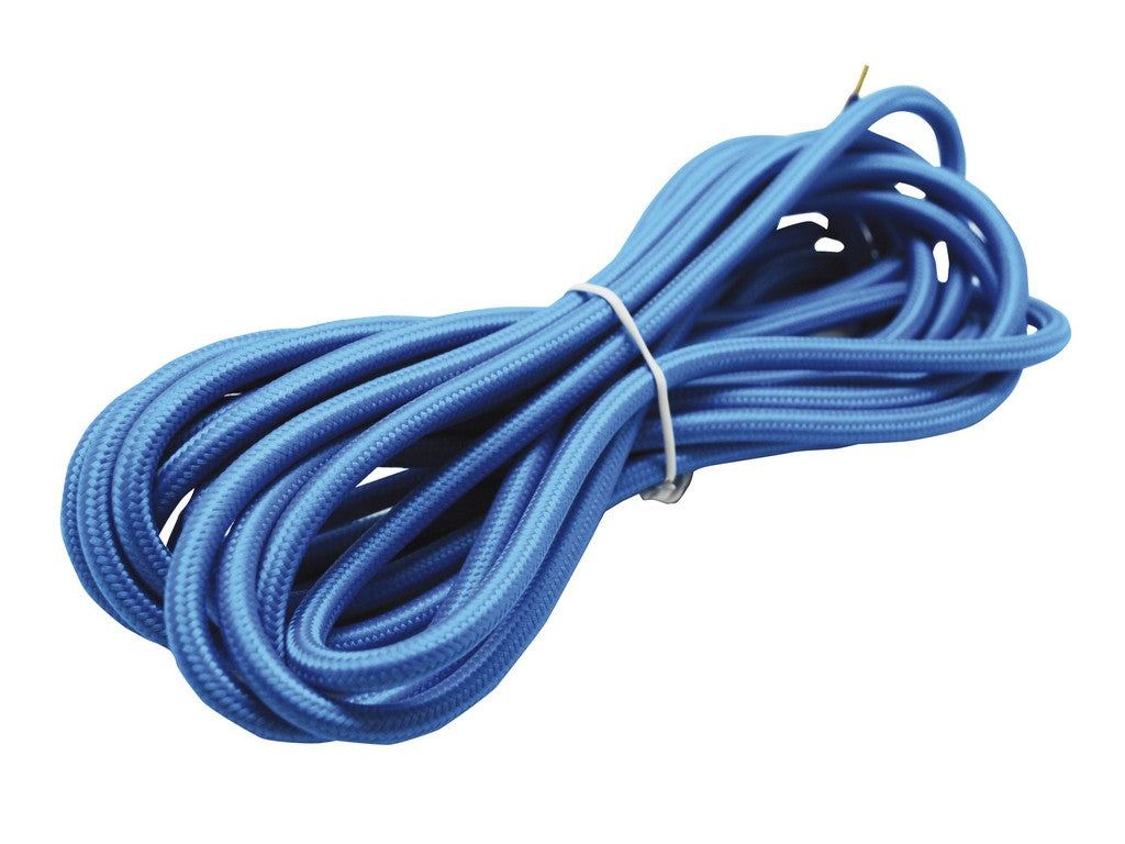 Textilkabel 2x0,75 Mm Auf Rolle 5 M Blau