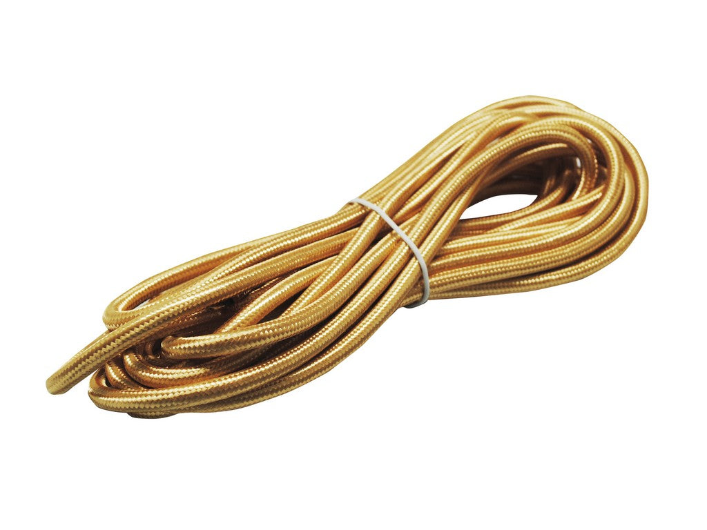 Textilkabel 2x0,75 Mm Auf Rolle 5 M Gold