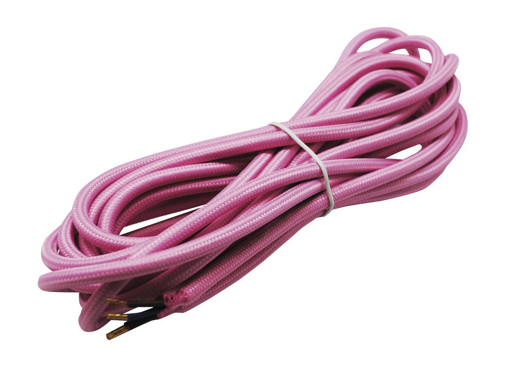 Textilkabel 2x0,75 Mm Auf Rolle 5 M Rosa