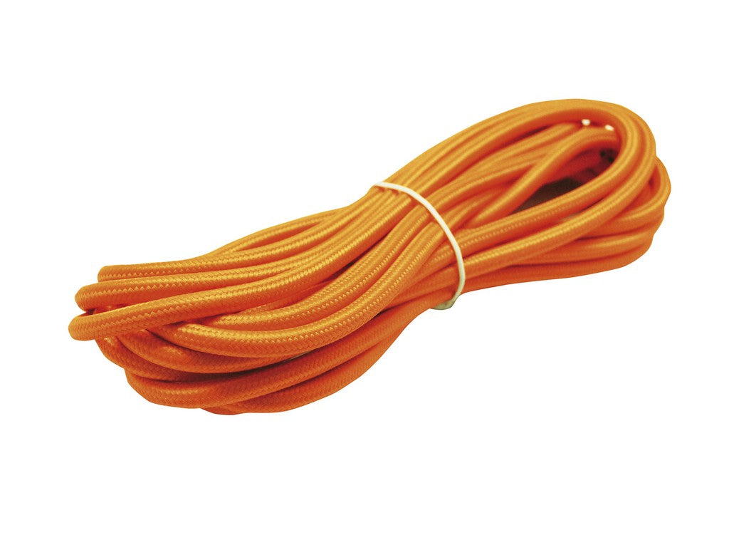 Textilkabel 2x0,75 Mm Auf Rolle 5 M Orange