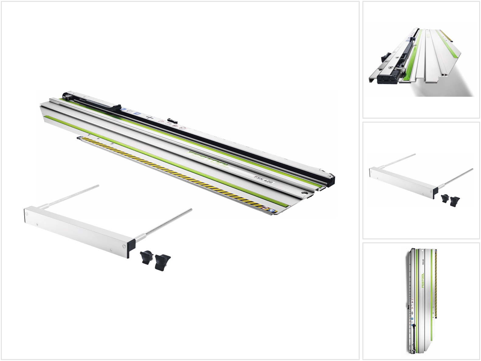Fsk 420 Kappschiene 420 Mm ( 769942 ) + Pa-hk 55 Parallelanschlag ( 576912 ) Für Handkreissäge Hkc 55 Und Hk 55 - Festool