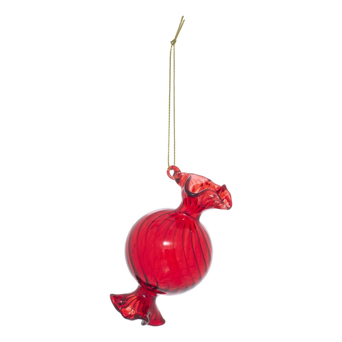 Sdn Glas Bonbon Rot 9cm - Feeric Lights & Christmas