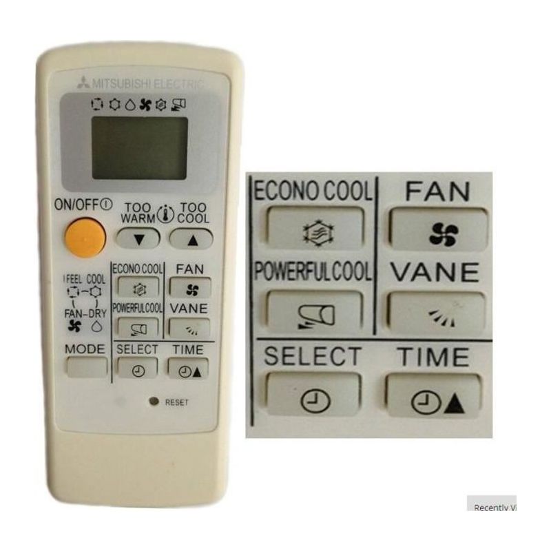Ersatzfernbedienung Für Mitsubishi Electric Klimaanlagen Km04f Km09a Msh-26sv Msh-30sv Mp02ab
