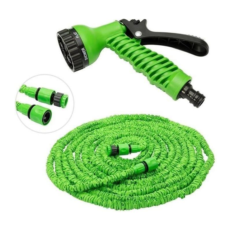Ausziehbarer Gartenschlauch – 20 Bis 40 M – 7-düsen-spritzpistole – Sprühkopfdüse