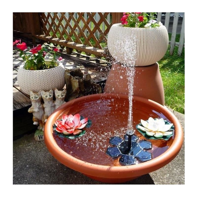 Gartenbrunnen, Wasserbrunnen, Gartendekoration, Solarbrunnen, Mini-wasserpumpe, Steingartenbrunnen