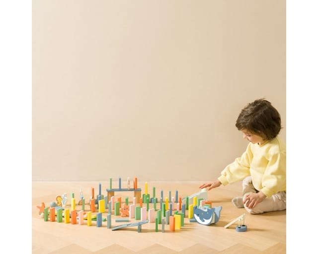 Classic World Wooden Domino Ocean 100pcs.