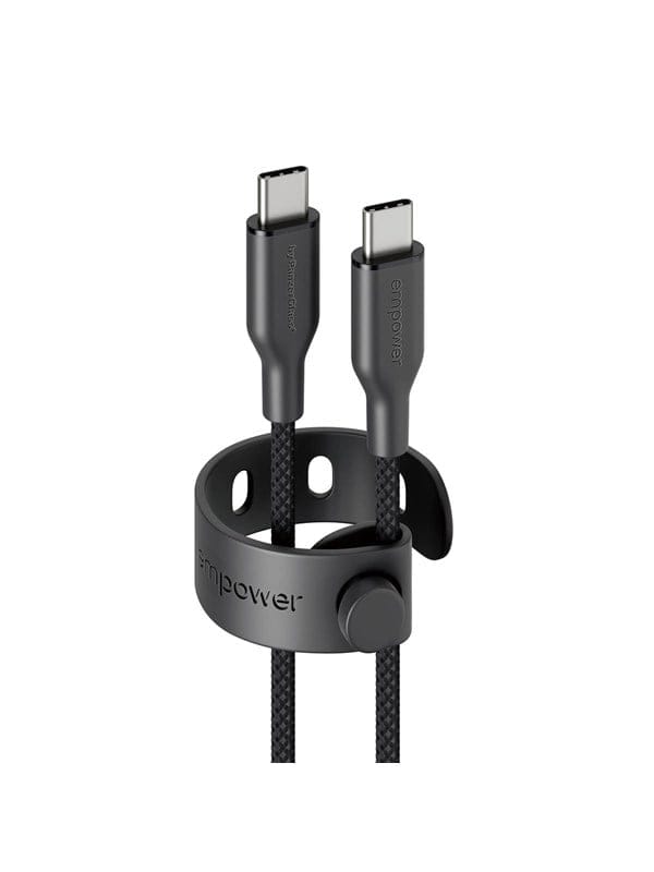 empower by PanzerGlass Racing 60W USB-C to USB-C Cable | USB 2.0 | 1.2M | Space Black