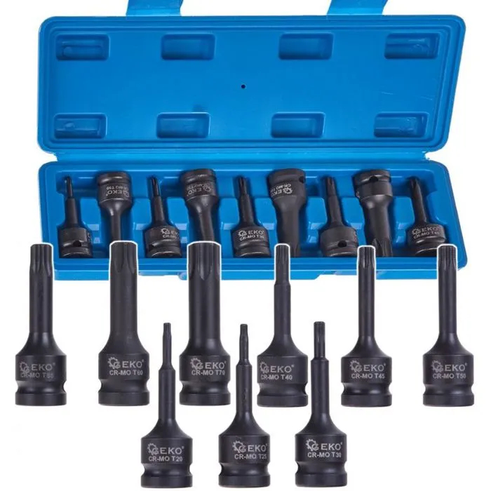 Schlüssel Und Steckdosen Geko Torx Socket Set Chrom-molybdänstahl 9 Stück