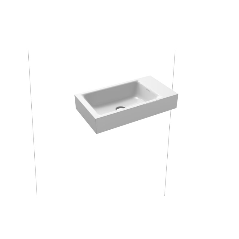 Kaldewei Puro Wand- Handwaschtisch 3162 Mit 1 Hahnlochbohrung Links, 55 Cm