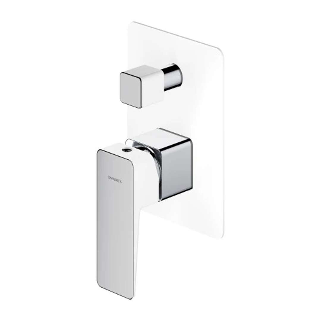 Omnires Parma - Unterputzarmatur Für 2 Verbraucher, Mit Einbaukörper, Chrom/weiß Pm7435crb