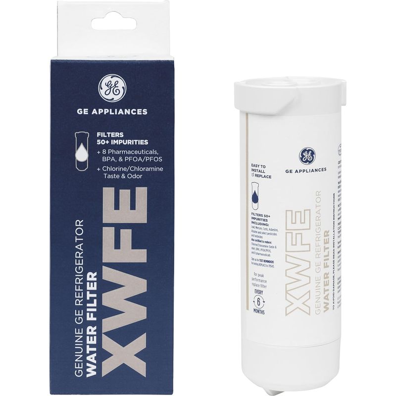 Ge Xwfe Xwf Kompatible Wasserfilterkartusche Als Ersatz Für Kühl-/gefrierkombinationen Mit Doppeltür, Nsf 42 53 401 Zertifiziert, Weiß