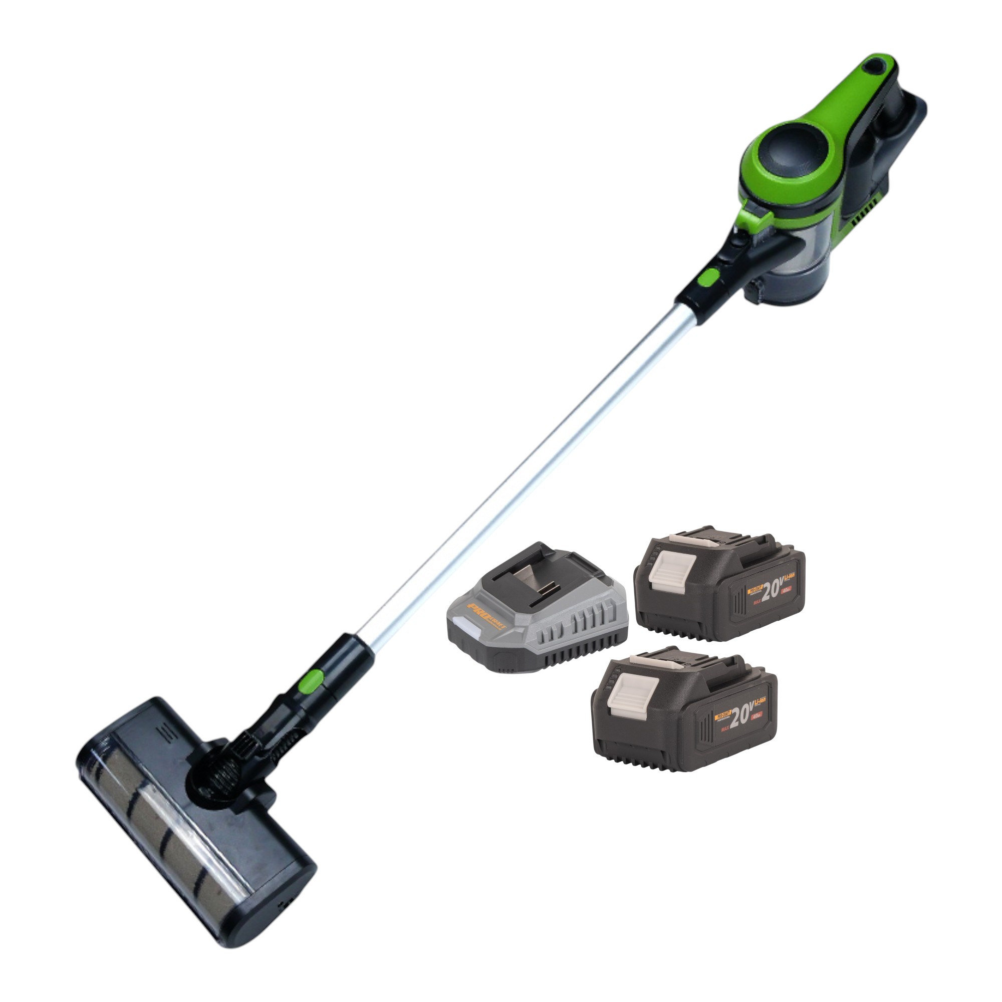 Procraft Vp30 Akku Stielstaubsauger 20 V 0,8 L Brushless + 2x Akku 4,0 Ah + Ladegerät