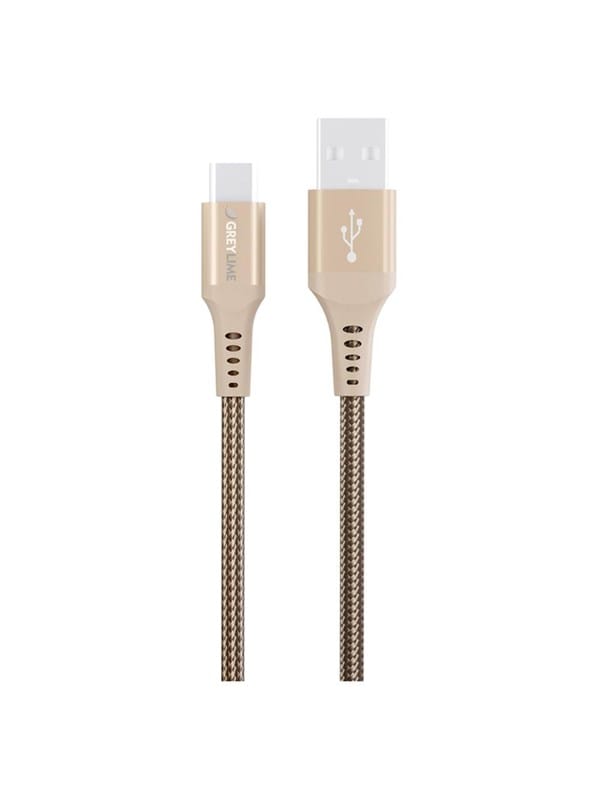 GreyLime Braided USB-A to USB-C Cable Beige 0.5 m