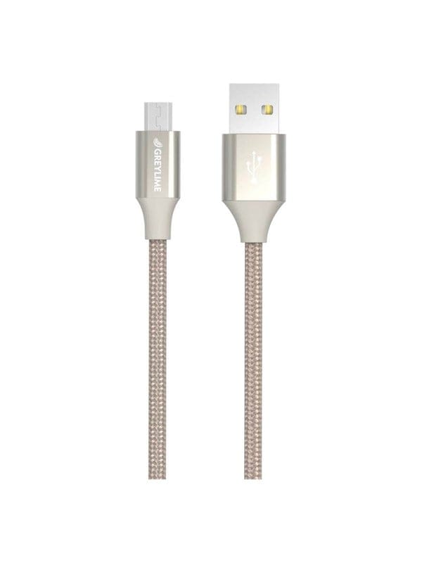 GreyLime Braided USB-A to Micro USB Cable Beige 1 m