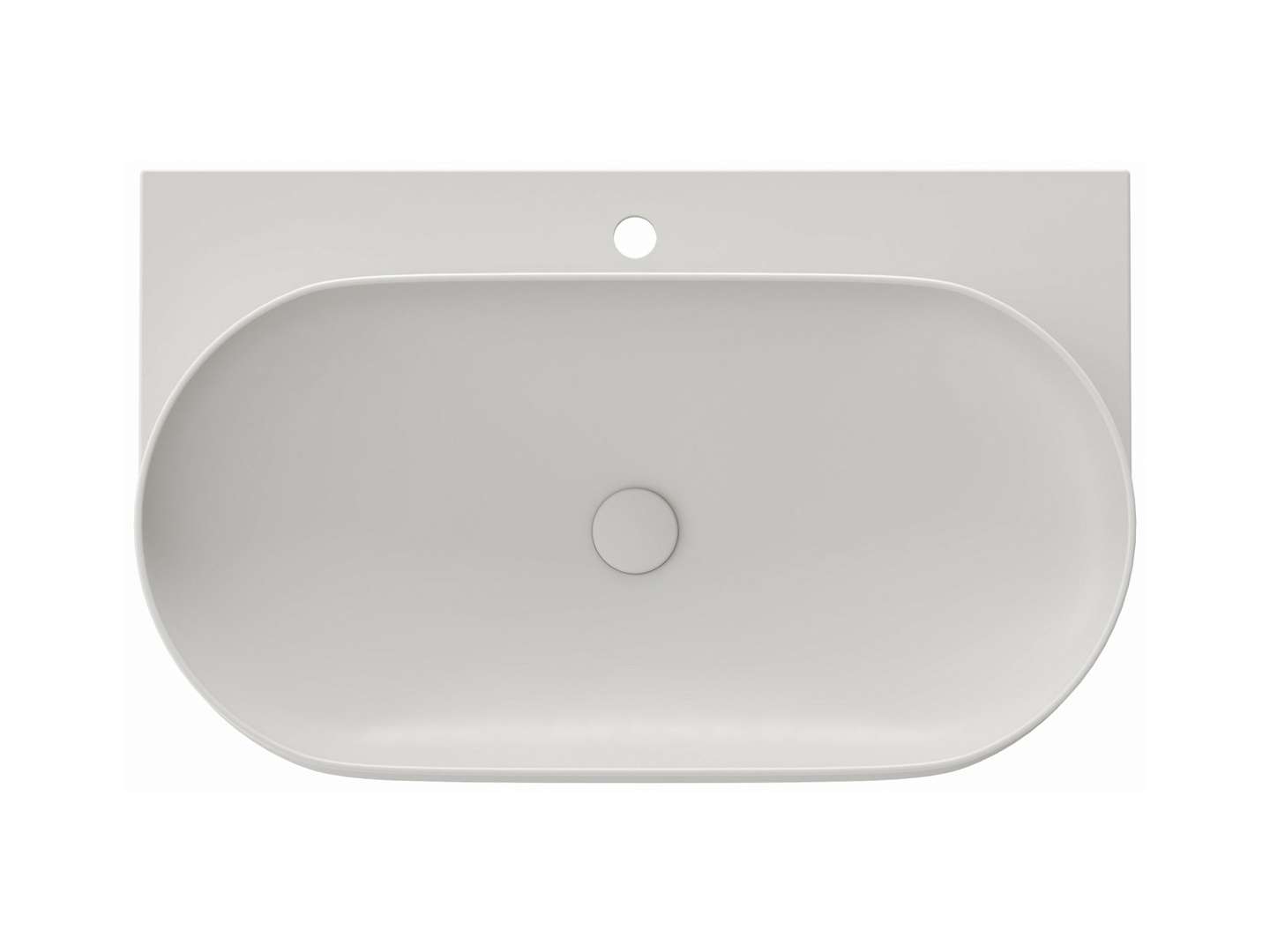 Ravak Yard - Waschtisch 81x50 Cm, Ohne Überlauf, Hahnloch, Smoke Grey Xjx0o280000