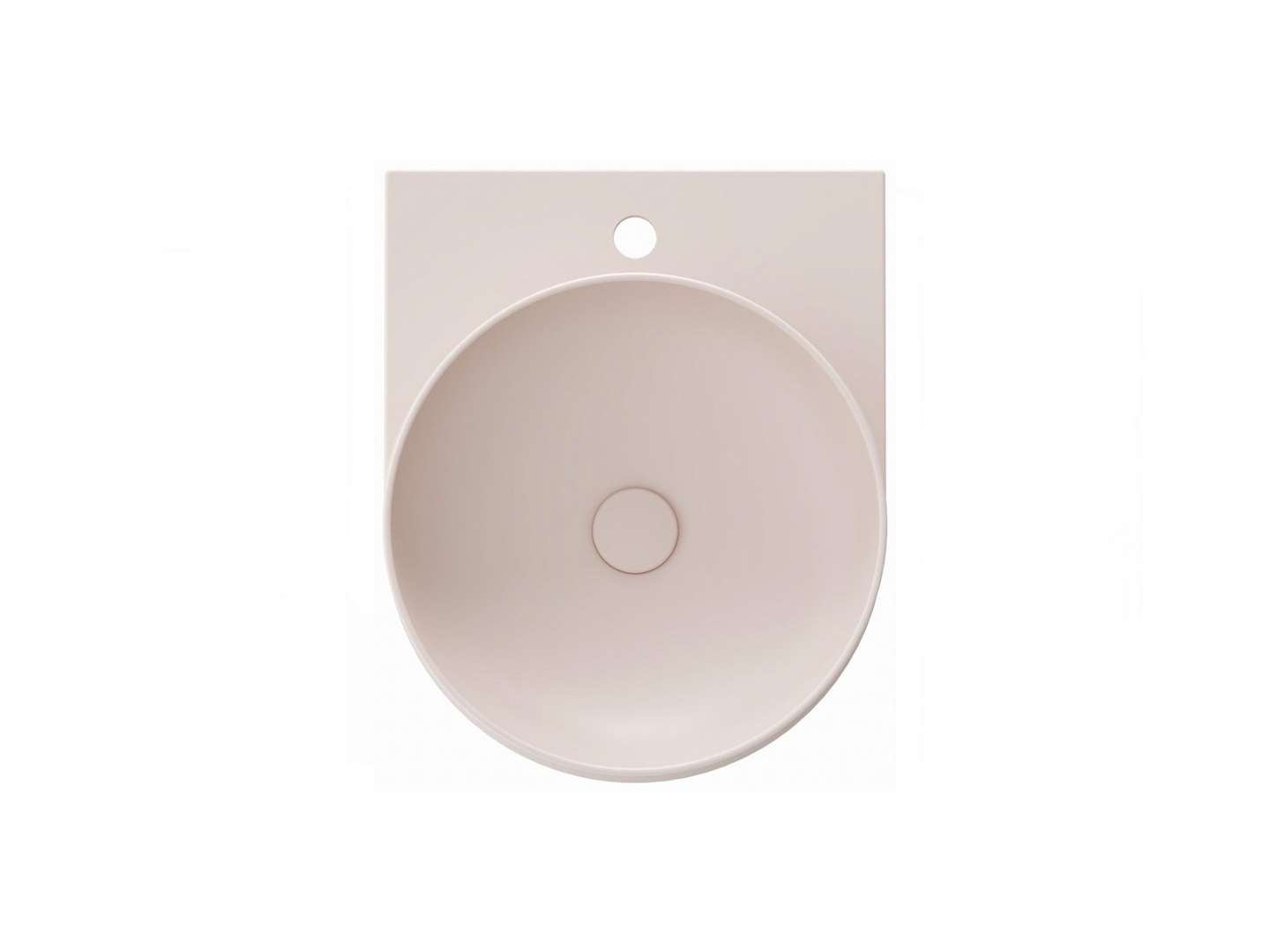 Ravak Yard - Waschtisch 41x50 Cm, Ohne Überlauf, Hahnloch, Alabaster Pink Xjx0g240000