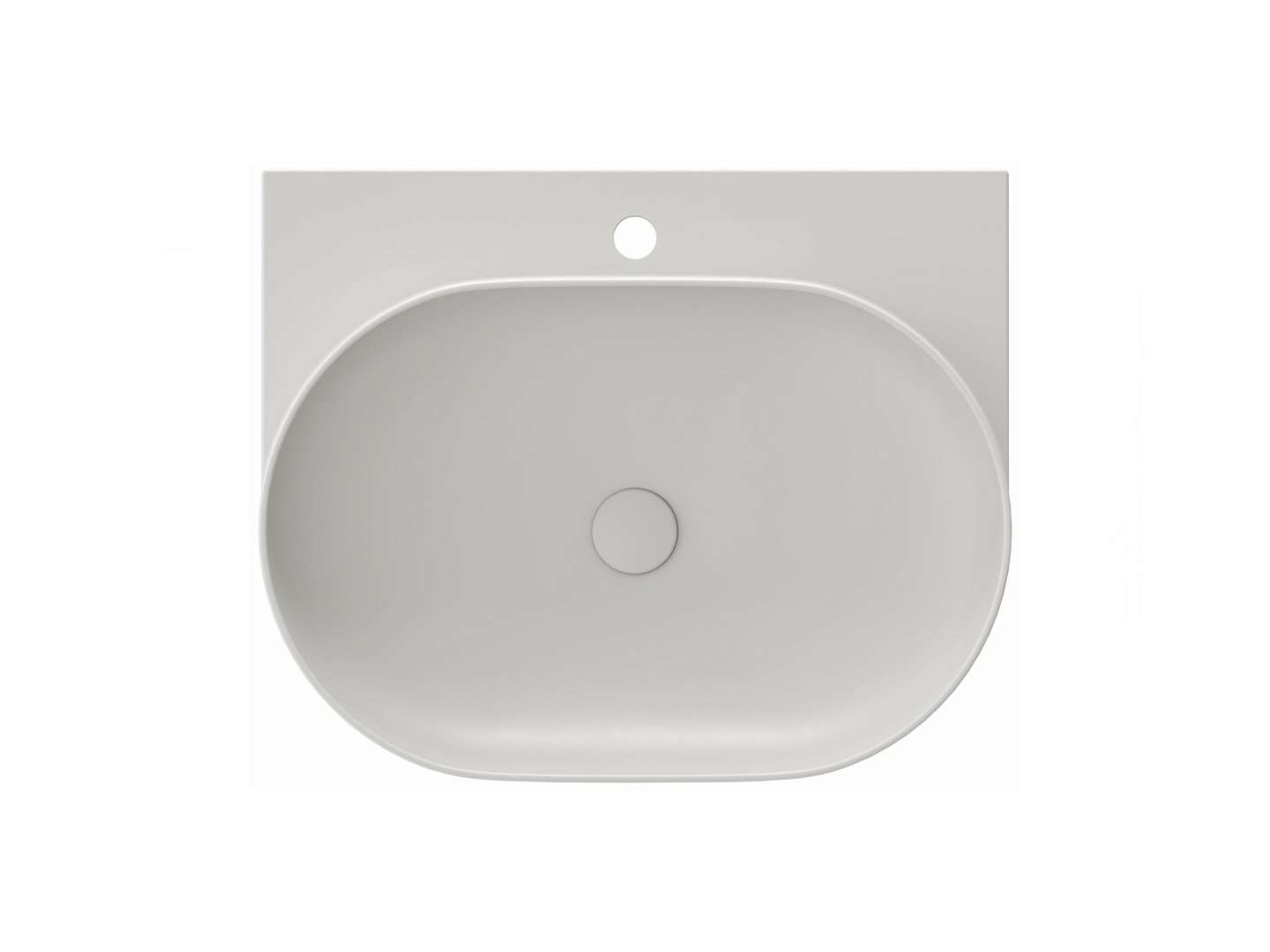 Ravak Yard - Waschtisch 61x50 Cm, Ohne Überlauf, Hahnloch, Smoke Grey Xjx0o260000