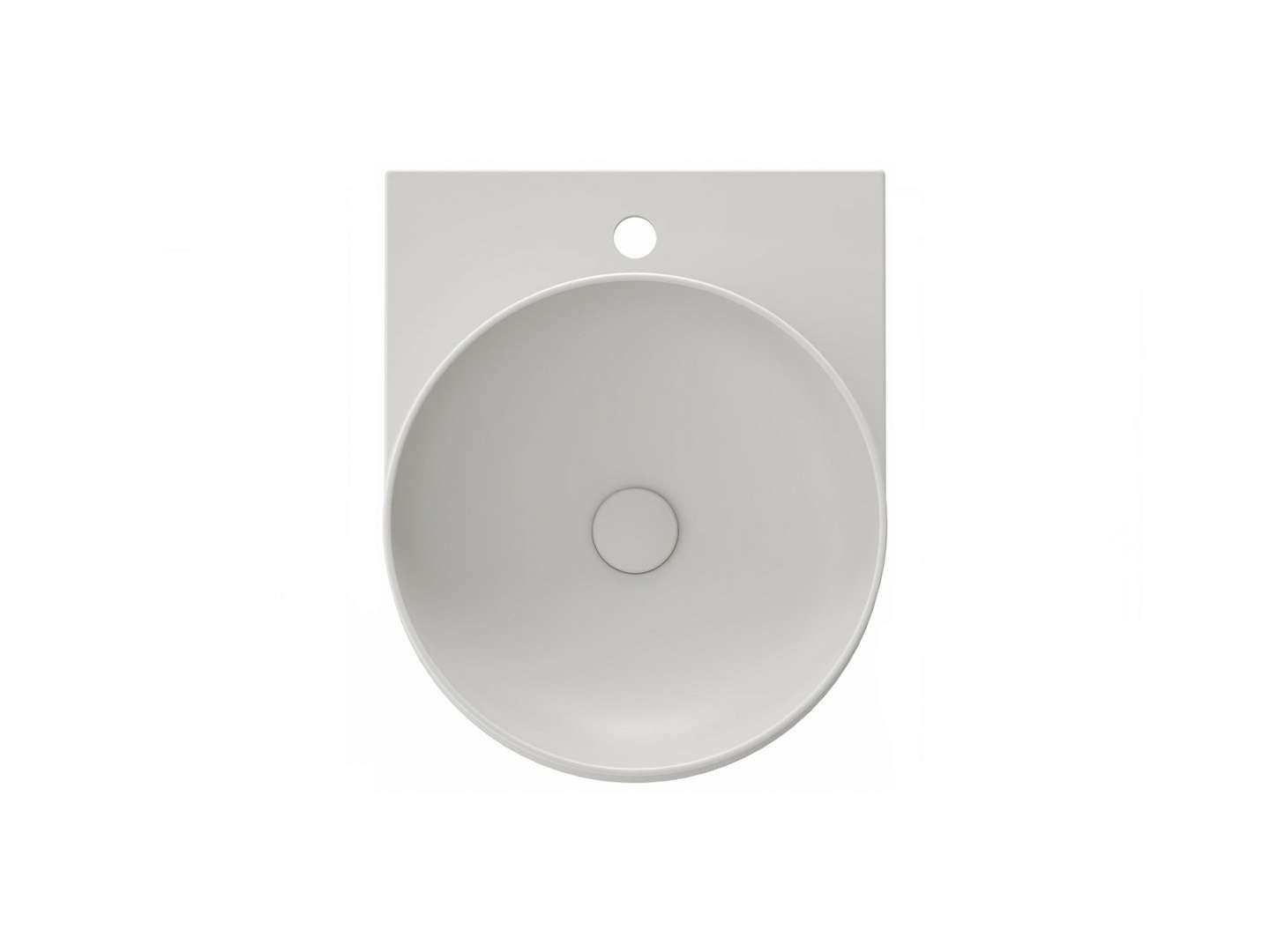 Ravak Yard - Waschtisch 41x50 Cm, Ohne Überlauf, Hahnloch, Smoke Grey Xjx0o240000