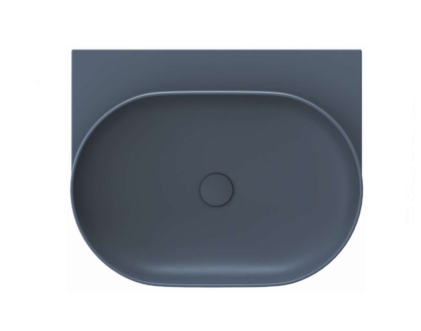 Ravak Yard - Waschbecken 61x50 Cm, Ohne Überlauf, Ohne Armaturenloch, Deepsea Blue Xjx07060000