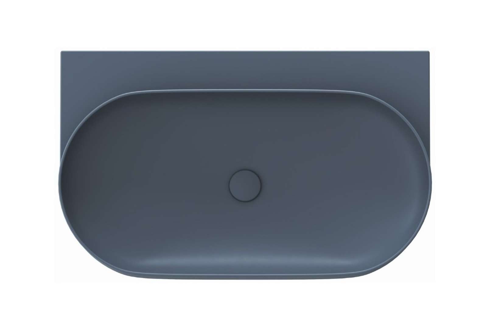 Ravak Yard - Waschbecken 81x50 Cm, Ohne Überlauf, Ohne Armaturenloch, Deepsea Blue Xjx07080000