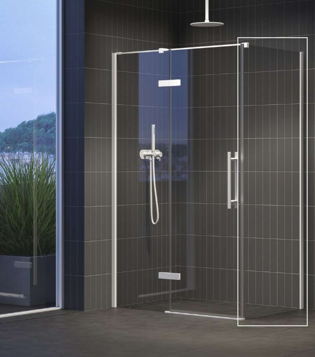 Ravak Cool - Duschwand 80x195 Cm, Mattweiß/klarglas X9vv40e00z1
