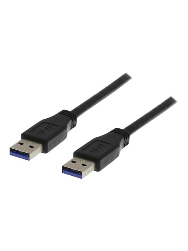 Deltaco USB3-210 - USB cable - USB Type A to USB Type A - 1 m
