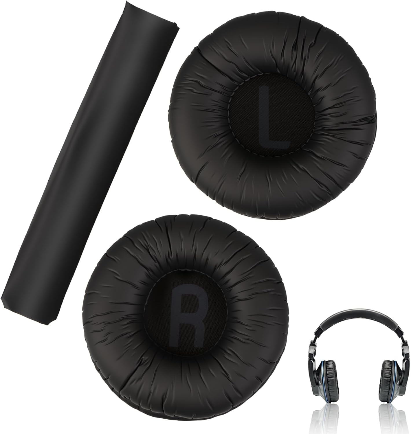 Kopfhörer-ohrpolster Für Jbl Tune 450bt, 500bt, 510bt, 520bt, E40bt Und Jr300bt, Ersatz-ohrpolster Aus Memory-schaum Mit Komfortabler Polsterung Und Optimierter Geräuschisolierung, Schwarz