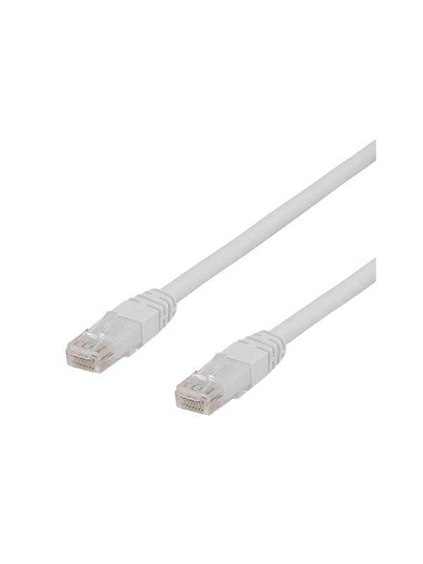 Deltaco TP-63VAU - patch cable - 3 m - white - Weiß - 3m
