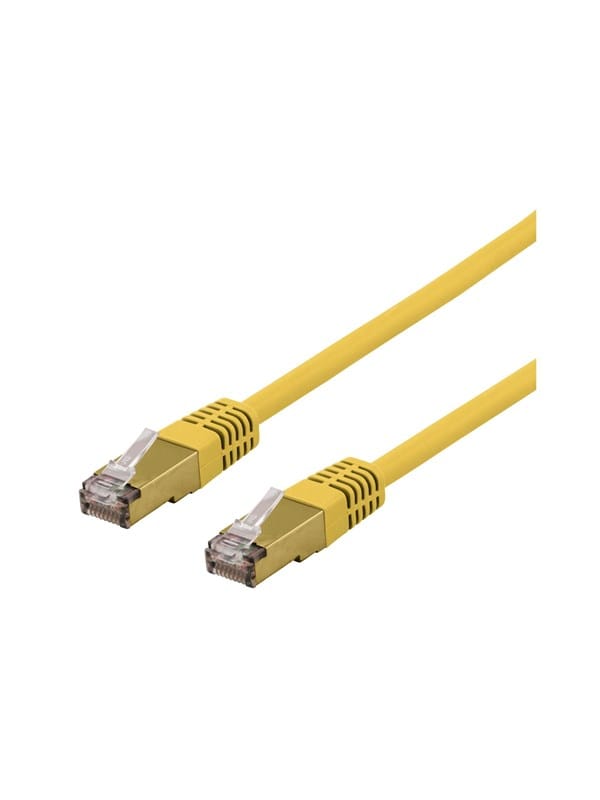 Deltaco SFTP-60GLAH - patch cable - 50 cm - yellow - Gelb - 0.5 meter