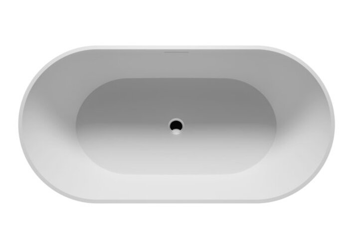Riho - Bilbao Freistehende Badewanne, Solidsurface, Weiß