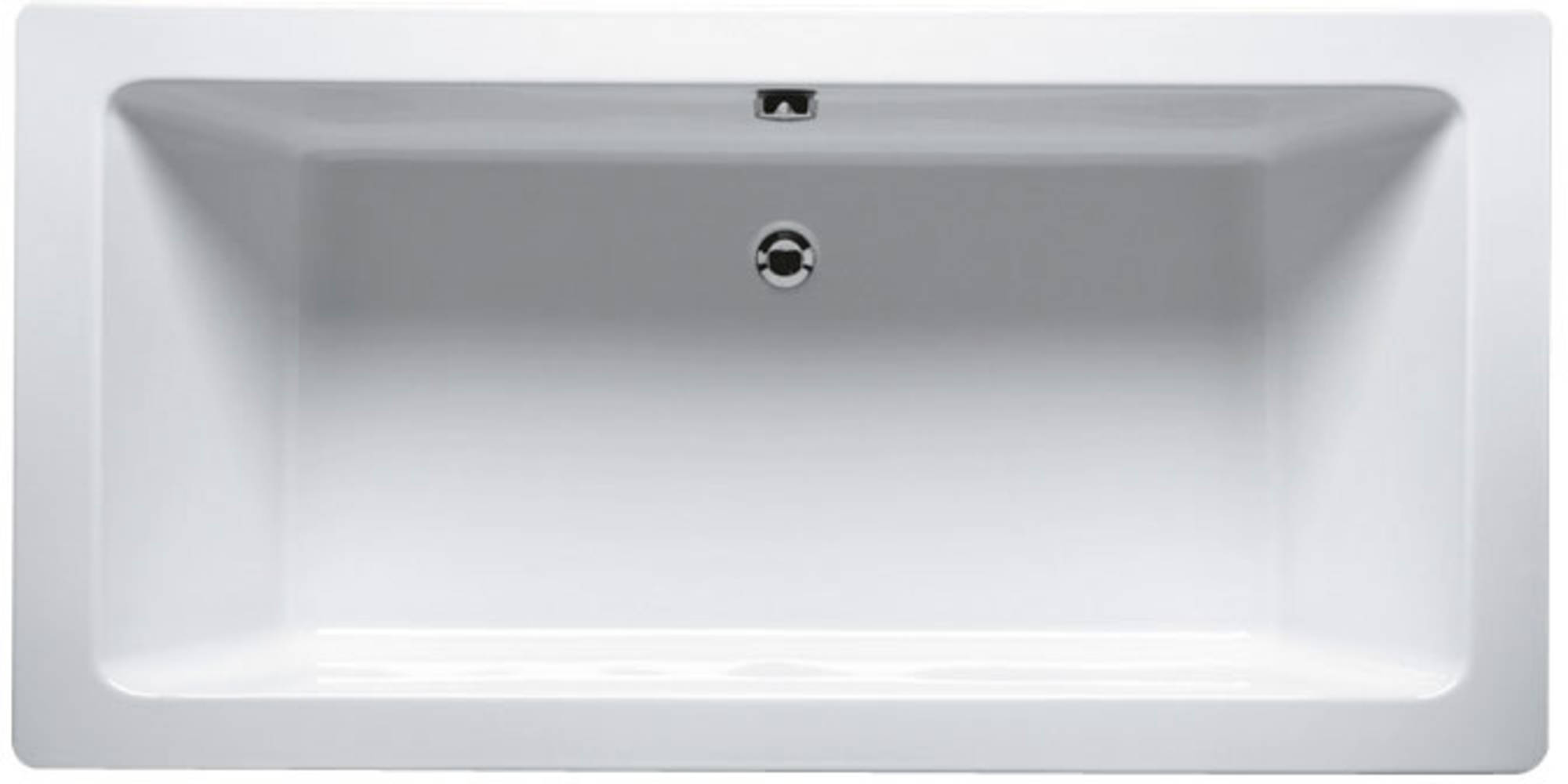 Riho - Lusso Rechteck-badewanne, Einbau, 2-sitzer, Weiß, B016001005