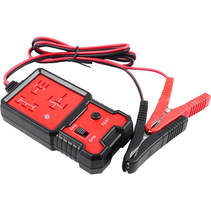 12v Kfz-relaisprüfer – Universal-batterietester – Elektronischer Relaisanalysator – Diagnosegerät Mit Krokodilklemmen