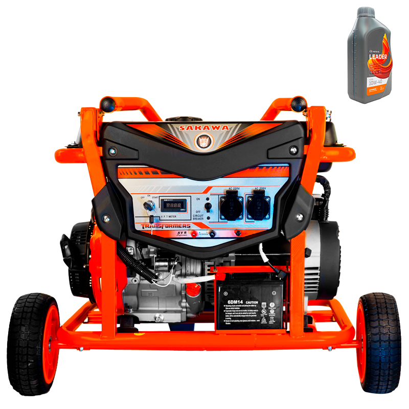 Elektrischer Stromerzeuger 6500e + Öl