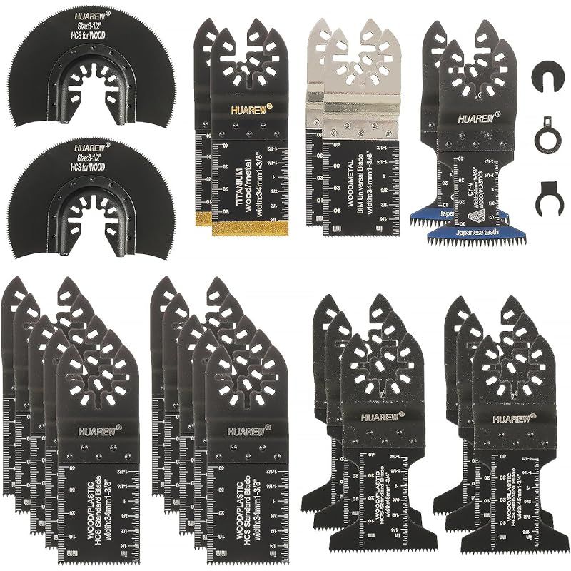 27-teiliges Multifunktions-sägeblattset, Universelles Sägeblattzubehör Für Kunststoff, Holz Und Metall, Kompatibel Mit Fein Multimaster, Makita, Ryobi, Milwaukee, Dremel Und Mehr.