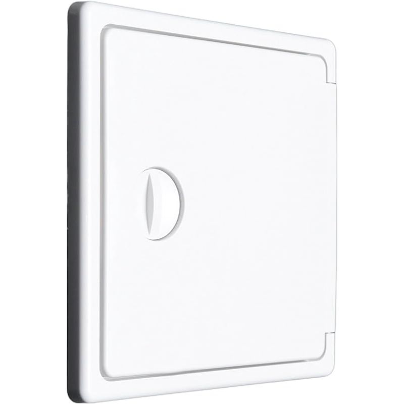Universelle Inspektionsabdeckung - Außenmaße: 15 X 15 Cm - Schmale Öffnung - Standard-inspektionsklappe - Weißer Abs-kunststoff (15 X 15 - Opi 15/15)