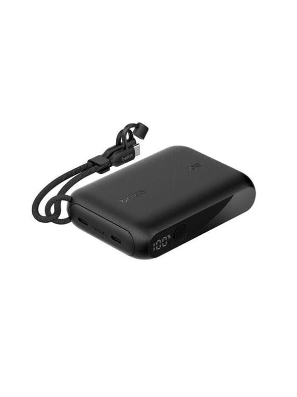 Belkin BoostCharge power bank - 24 pin USB-C - 20 Watt Powerbank (Akku) - schwarz - 10000 mAh