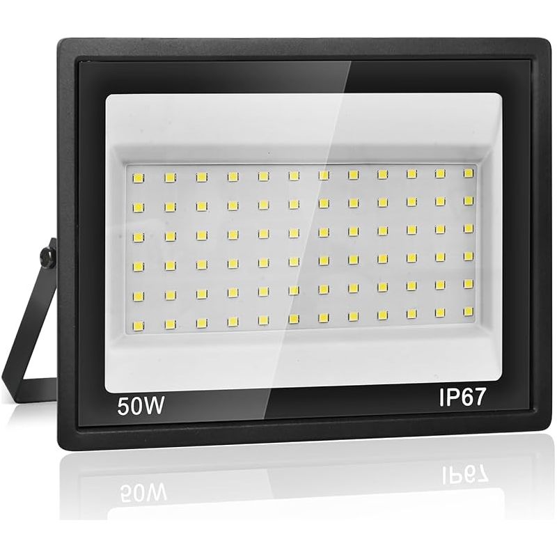 50-w-led-flutlicht Für Den Außenbereich, 5000 Lm Superhell, 7000 K Kaltweiß, Ip67 Wasserdicht, Außenstrahler Für Garten, Garage, Einfahrt, Werkstatt, Flur Und Sicherheitsbeleuchtung