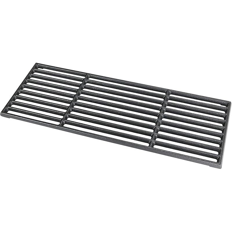 43 Cm Universal-grillplatte, Schwarz, Für Char-broil, Enders Boston Black 4 Ik Turbo, Gourmet Bbq, Emailliertes Gusseisen (1/3), Ersatzteil, Massiver Emaillierter Gasgrill-grillrost