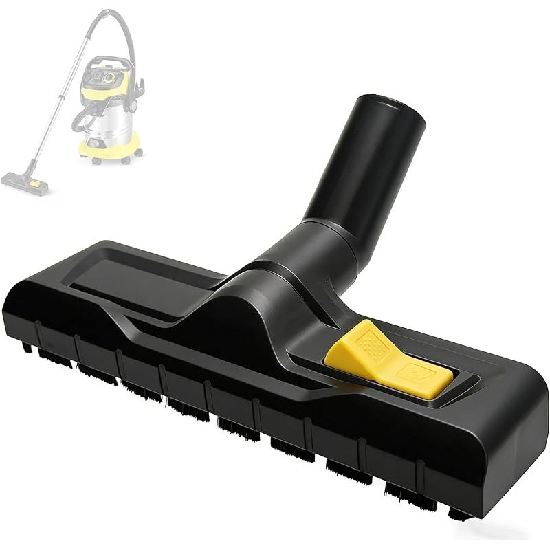 35-mm-bodenbürste Für Kärcher Wd3, Wd4, Wd5, Wd6, Ersatz-bodendüse, Nass- Und Trockensauger-düsenaufsatz Mit Fußschalter Für Hartböden Und Teppiche