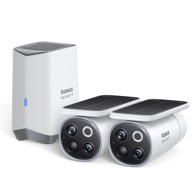 Baseus S1 Pro 3K Dual Outdoor Camera - White