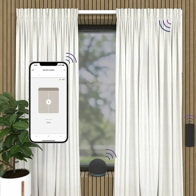 MotionBlinds Smart Curtain Rail Central opening 200cm