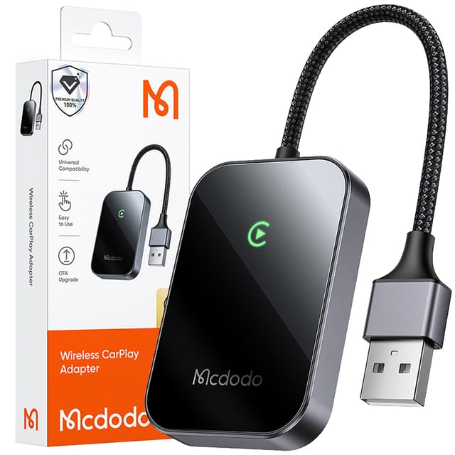 Mcdodo CA-7210 Wireless Apple CarPlay Adapter - Black