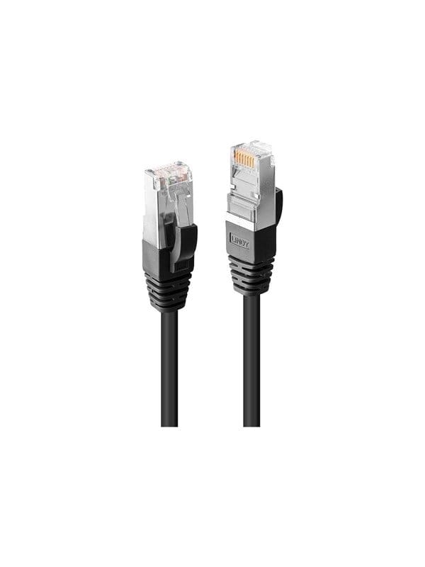 Lindy Premium patch cable - 3 m - black - Schwarz - 3m