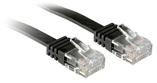 Lindy patch cable - 5 m - black - Schwarz - 5m