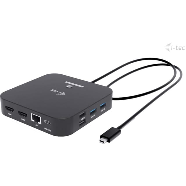 I-Tec - docking station - USB-C / USB4 / Thunderbolt 3 / Thunderbolt 4 / Thunderbolt 5 - 2 x HDMI - 1GbE