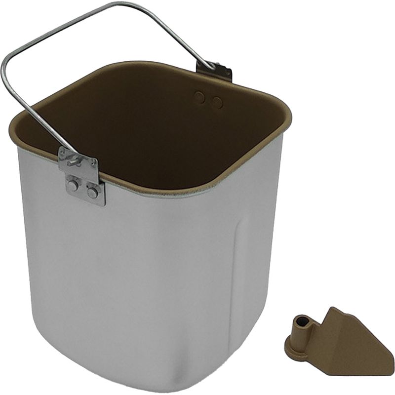 Knetschüssel Für Brotbackautomaten – Lebensmittelechte, Antihaftbeschichtete Aluminiumschüssel, Kompatibler Ersatz, Größe 143 X 143 X 194 Mm – 1 Schüssel + Zubehör