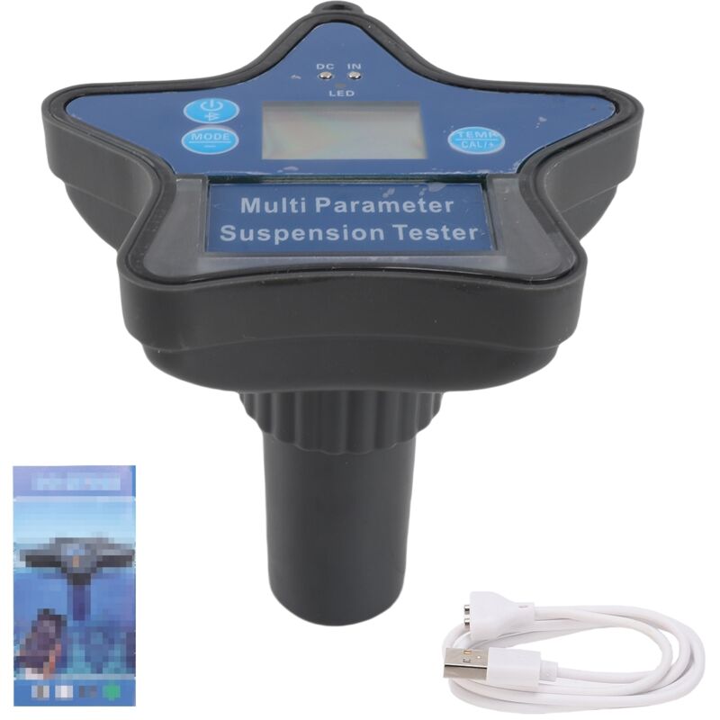 Bt Wasserqualitätsanalysator, 9-in-1 Digitaltester Für Aquakultur, Schwimmbäder, Industriewasser, Misst Ph-wert, Redoxpotenzial, Chlorid, Elektrische Leitfähigkeit, Ceftriaxon, Gesamtfeststoffe, Salzg
