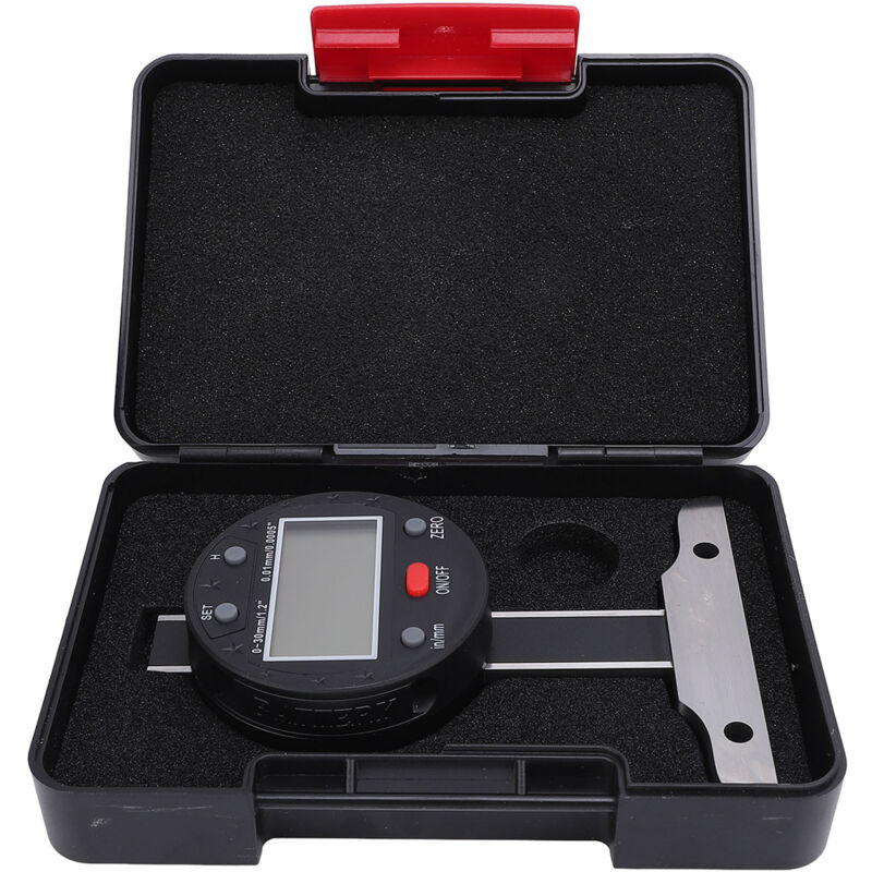 Hochpräziser Elektronischer Digitaler Tiefenmesser Mit Lcd-anzeige, Usb-anschluss, 0–30 Mm, Aus Legiertem Stahl Und Edelstahl