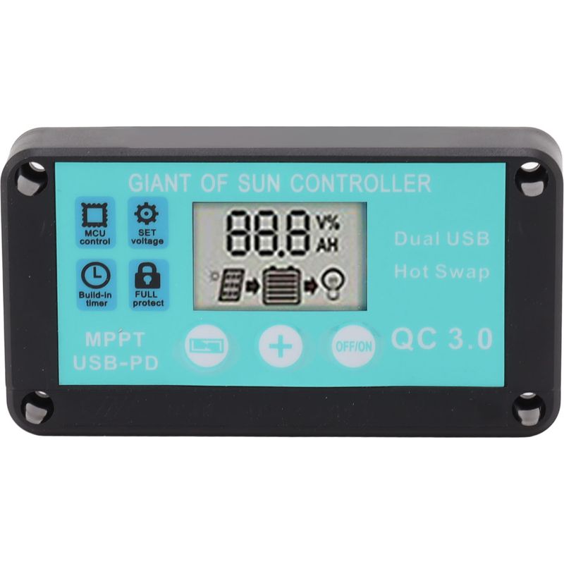 30a Mppt-solarladeregler Mit Zwei Usb-anschlüssen – 12v/24v-solarmodulregler Für Den Heim- Und Industrieeinsatz