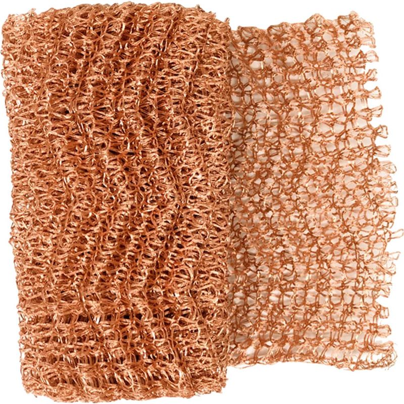 Kupfer-rollgitter 12,7 Cm X 6 M - Schneckensicheres, Geflochtenes Drahtgewebe Für Dampffilter